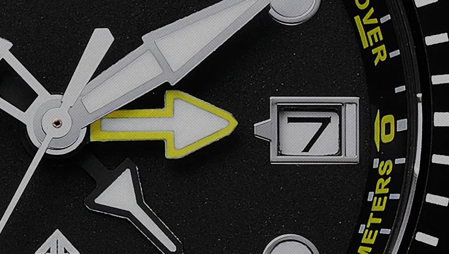 DISPLAY DEPTH EVEN IN TIME DISPLAY MODE